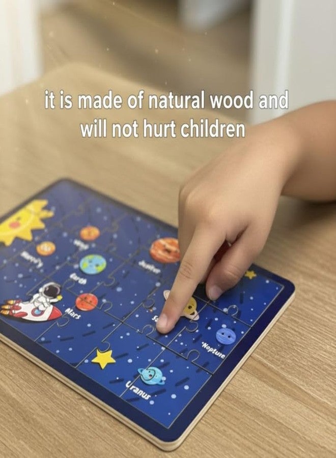 ESPtronics أحجية تركيب صور النظام الشمسي من قطعتين من إي إس بترونيكس، لعبة تعليمية فضائية للأطفال تتضمن كواكب وصاروخ ورائد فضاء، لعبة تعليمية في مجالات العلوم والتكنولوجيا والهندسة والرياضيات للأطفال الصغار من عمر 4 إلى 8 سنوات، وهدية مونتيسوري للأولاد والبنات - Image 3